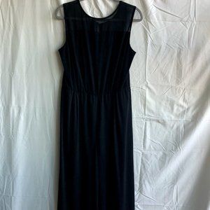 Lane Bryant Black Jumpsuit with Sheer Overlay